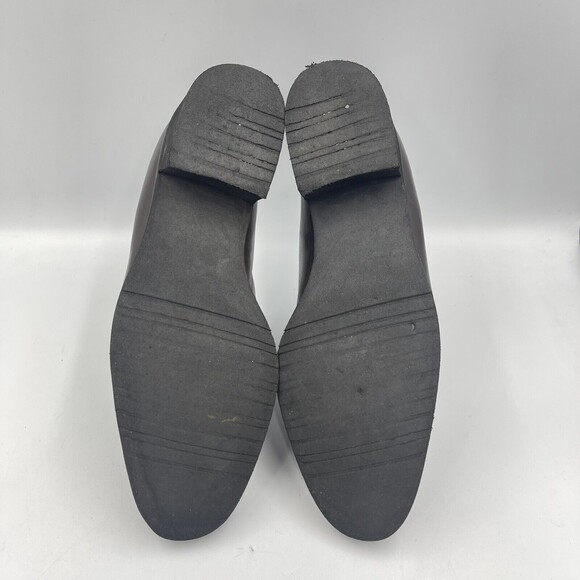 Amalfi Italy Womens Leather Shoes Brown Size 8 B Career Loafers - Picture 8 of 16